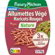Fleury michon allumettes végétales haricots rouges nature 2x150g