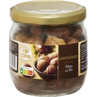 Carrefour extra châtaignes pelées au feu 210g