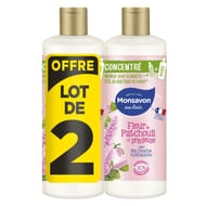 Monsavon gel douche femme perle patchouili 2x100ml