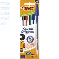 Stylo bille cristal medium x5 boite