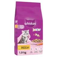 Whiskas croquettes junior au poulet pour chatons 1,9kg