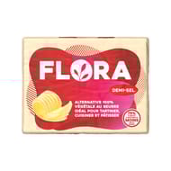 Flora 100% végétal demi sel plaquette 250g
