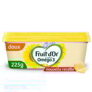 Fruit d'or margarine oméga 3 sans huile de palme doux 225g