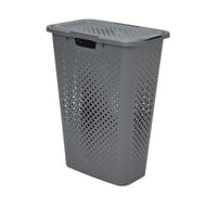 Carrefour Home coffre à linge 40l gris