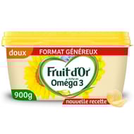 Fruit d'or margarine oméga 3 et 6 sans huile de palme doux 900g