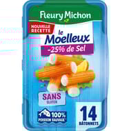 Fleury Michon 14 bâtonnets surimi -25% sel 230g