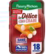 Fleury Michon 18 délices de surimi à la chair de crabe 300g
