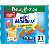Fleury michon 21 mini bâtonnets moelleux mayonnaise 230g