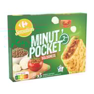 Carrefour sensation minut' pocket bolognese 360g