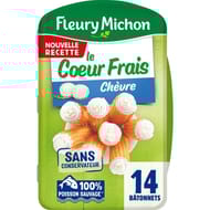 Fleury Michon 14 bâtonnets surimi coeur frais chèvre 224g