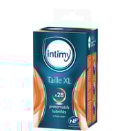 Intimy préservatifs xl lubrifiés x28