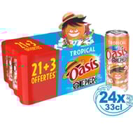 Oasis tropical boite slim 24x33cl (dont 3 offerts)