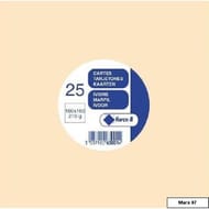 Clairefontaine 25 cartes carrées ivoire 16x16 cm 210 grammes
