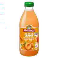 Andros boisson aux fruits la vie en orange clémentine pomme abricot et carotte 90cl