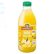 Andros boisson aux fruits la vie en jaune ananas pomme banane et citron 90cl