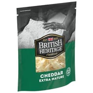 British Heritage cheddar extra mature râpé 150g