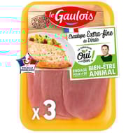 Le Gaulois escalopes de dinde extra fine x3 360g