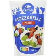 Carrefour Classic' mini billes mozzarella 150g