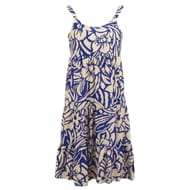 Robe longue bretelles fille AOP BLEU 6 ANS