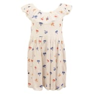 Robe col volant BLANC AOP 4 ANS