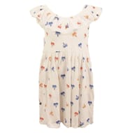 Robe col volant BLANC AOP 6 ANS