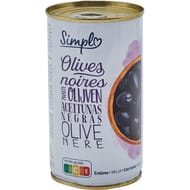 Simpl olives noires entières 200g