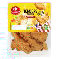 Carrefour sensation aiguillettes de poulet panées 380g