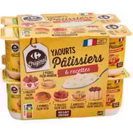 Carrefour original yaourts patissiers poires et fraises 12x125g
