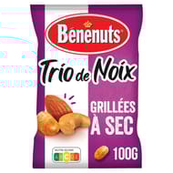 Bénénuts trio de noix grillées à sec 100g