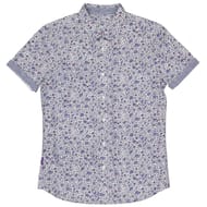 Chemise manches courtes aop fleurs BLANC AOP XXL