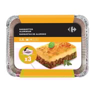 Carrefour 3 barquettes aluminium 2.3l