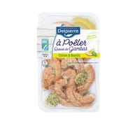 Delpierre queues de crevettes marinées citron basilic ASC 200g