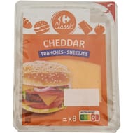 Carrefour classic cheddar en tranches 200g