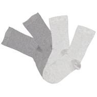 2 paires de mi chaussettes lycra nu femme GRIS 37\41
