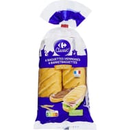 Carrefour classic' 4 baguettes viennoises 340g
