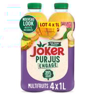 Joker le pur jus multifruits 4x1L pet