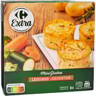 Carrefour extra minis gratins légumes 4x120g