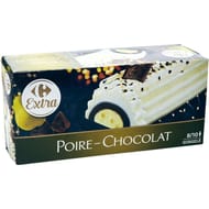 Carrefour extra buche poire chocolat 526g