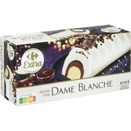Carrefour extra buche dame blanche vanille chocolat 534g