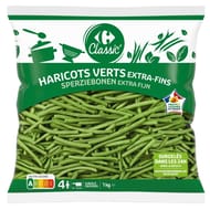 Carrefour classic' haricots verts extra-fins 1kg
