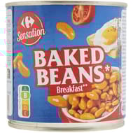 Carrefour sensation haricots blancs baked beans 400g