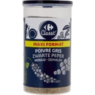 Carrefour classic' poivre gris moulu 90g