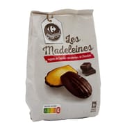 Carrefour original madeleines nappées chocolat 250g