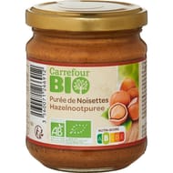 Carrefour bio purée de noisette 170g