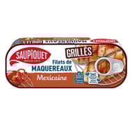 Saupiquet filets de maquereaux grillés méxicaines 1/4 120g