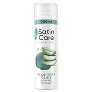 Gillette satin care gel peaux sensibles femme aloe vera 200ml