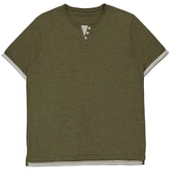 Tee-shirt manches courtes homme KAKI CLAIR CHINE XXL