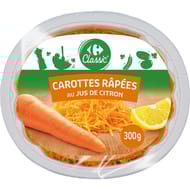 Carrefour classic' carottes rapées au jus de citron 300g