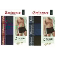 Lot de 3 boxers Sélection coton bio homme Eminence NOIR 2 T5