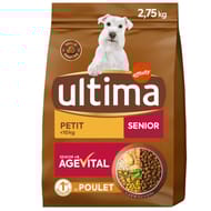 Ultima croquettes chien mini agevital + 8 ans 2.75kg